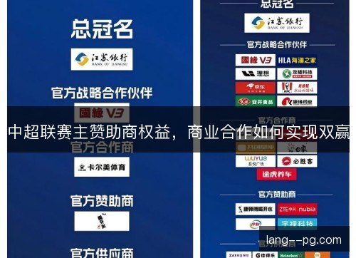 中超联赛主赞助商权益，商业合作如何实现双赢